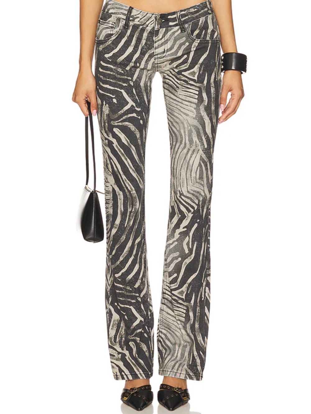 Cooper Bootcut Jeans in Zebra
Jaded London, size 26